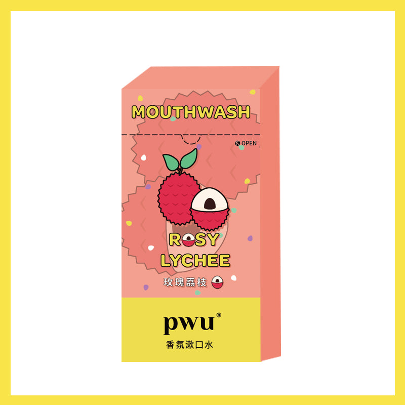 【自营】中国PWU朴物大美 便携一次性漱口水 12ml*20条入 玫瑰荔枝