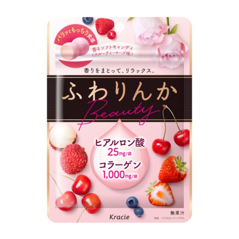 【自营】日本KRACIE嘉娜宝 玫瑰香体系列 荔枝混合味软糖 32g