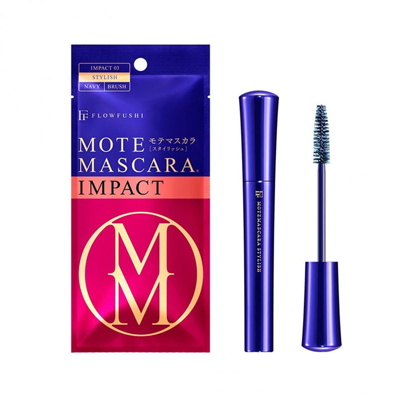 【自营】日本FLOWFUSHI MOTE MASCARA 纤长浓密熊野职人睫毛膏 IMPACT系列 3 STYLISH 有型浓密型 I刷头 