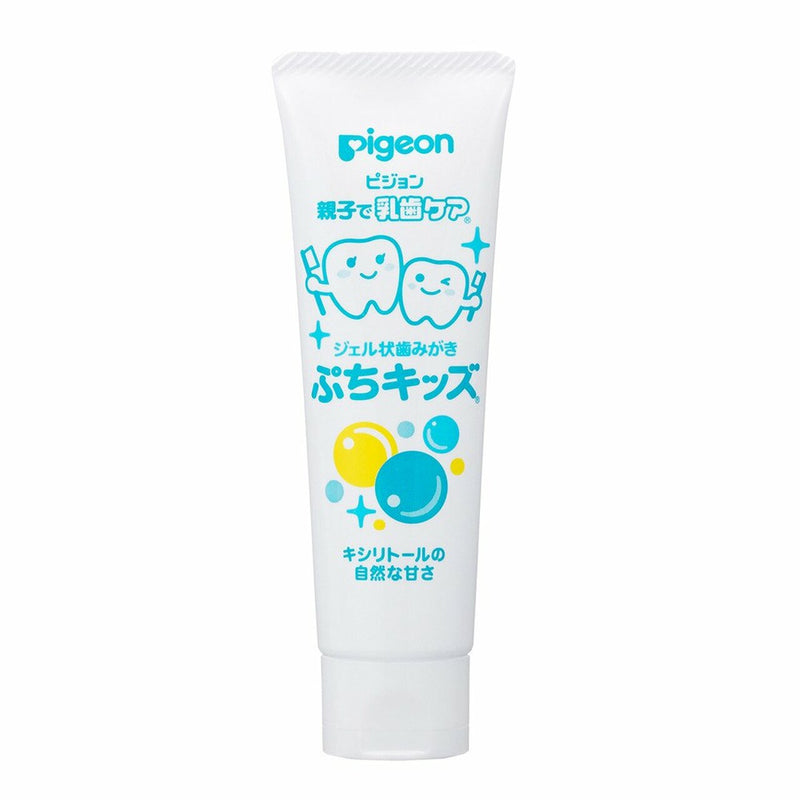 【自营】日本PIGEON贝亲 婴幼儿可吞咽牙膏 木糖醇自然甜味 50克 无色素无毒防蛀牙龋齿1岁半以上可用