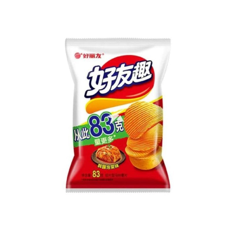 【自营】韩国ORION好丽友 好友趣薯片 泡菜味 83g 休闲零食膨化食品
