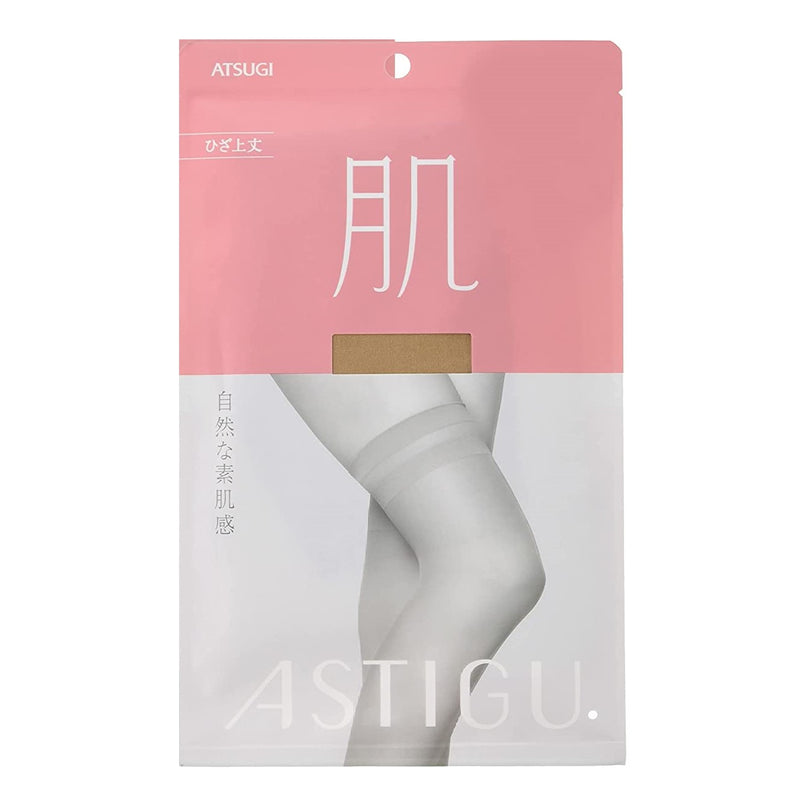 【自营】日本ATSUGI厚木 肌 自然裸肤感大腿袜 纯米色(323) 22-25cm 膝盖以上长度