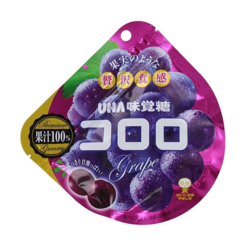【自营】日本UHA悠哈 味觉糖 48g 紫葡萄味果汁软糖