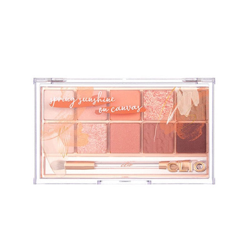 【自营】韩国CLUB CLIO珂莱欧 10色眼影盘 一盘装 15号 6g Spring Sunshine on Canvas 初春暖阳
