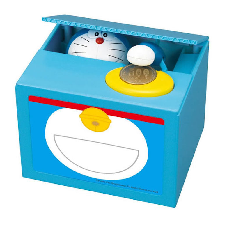 【自营】日本Doraemon 哆啦A梦电动存钱罐 1个装 机器猫储钱罐储蓄罐