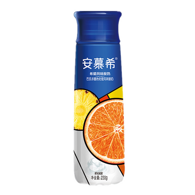 【自营】中国AMBPOSIAL安慕希 高端畅饮希腊风味酸奶果肉型 香橙凤梨味 230g 1瓶装