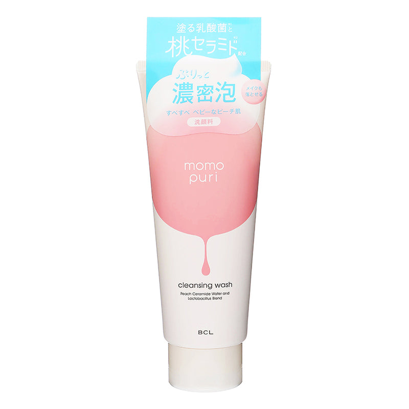 【自营】日本BCL MOMO PURI 蜜桃精华神经酰胺 乳酸菌卸妆洁面洗面奶 150g