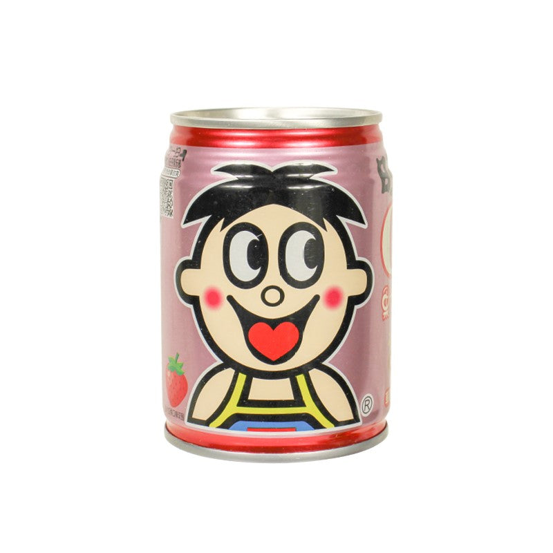 【自营】中国旺旺 旺仔O泡果奶 草莓味 245ml 儿童牛奶早餐饮品罐装饮料