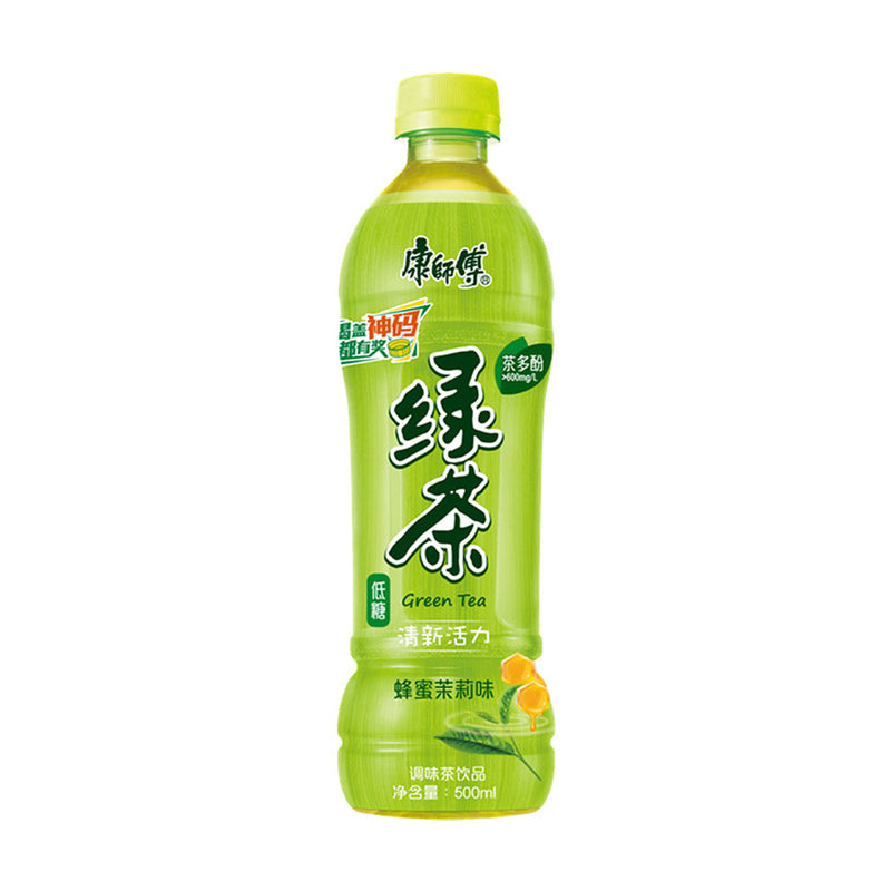【自营】中国MASTER KONG康师傅 低糖蜂蜜绿茶 蜂蜜茉莉味 500ml