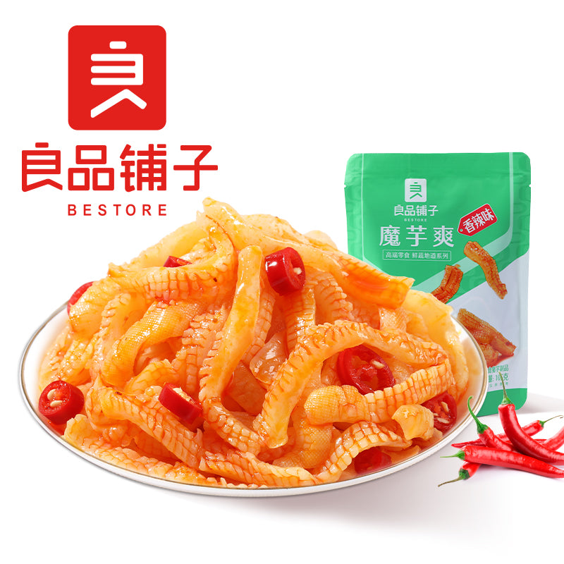 【自营】中国BESTORE良品铺子 纤丝魔芋 香辣味 105g 魔芋爽零食小吃休闲食品