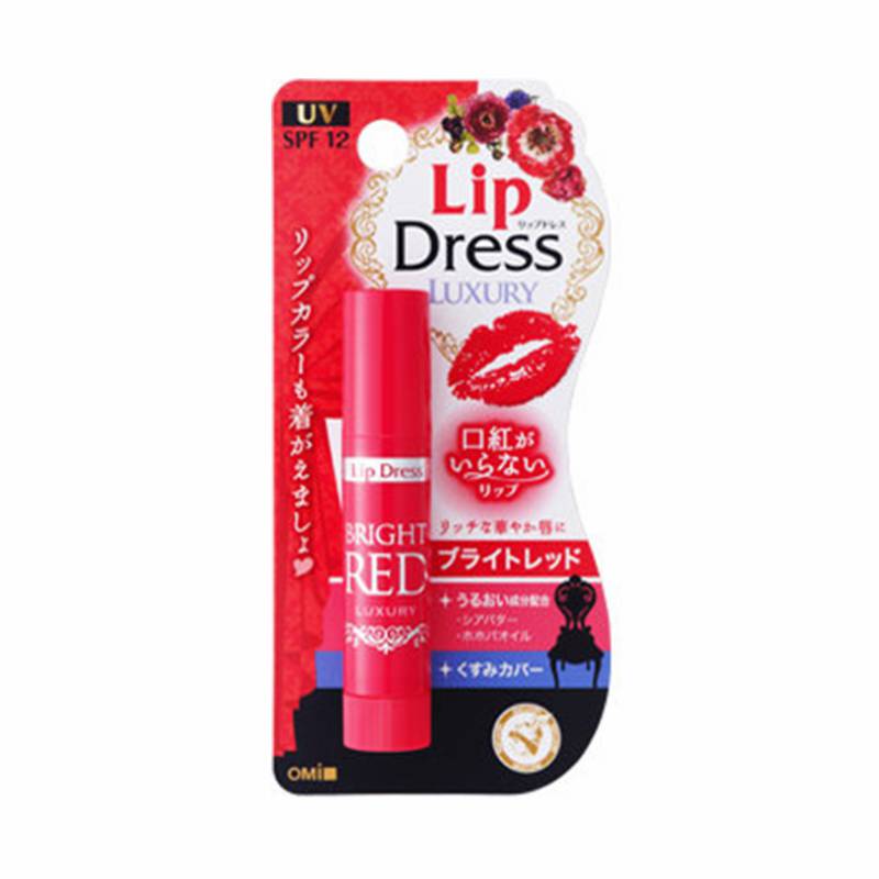 【自营】日本OMI近江兄弟 LIP DRESS 保湿防晒有色润唇膏 蔷薇红 3.5g 滋润补水 SPF 12