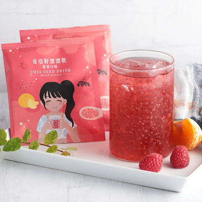 【自营】台湾午茶夫人 奇亚籽漂漂饮 莓果口味 7包*25g