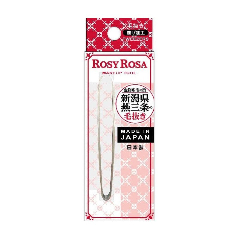 【自营】日本ROSY ROSA 拔毛镊子 1个装 弯曲脱毛器小镊子