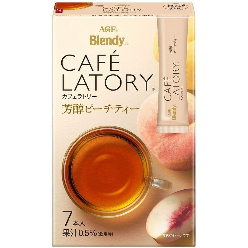 【自营】日本AGF Blendy布兰迪 芳醇水果茶 白桃味 7袋装 方便冲泡果汁饮料清甜果味