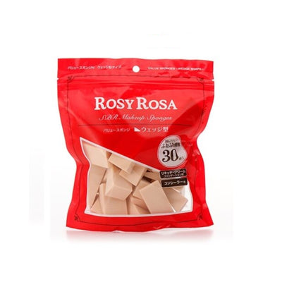 【自营】日本ROSY ROSA 常规款海绵粉扑 三角形棉块 30枚入