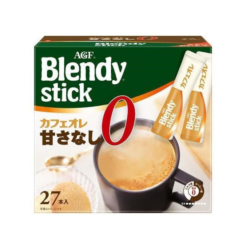 【自营】日本AGF BLENDY 二合一0砂糖速溶咖啡 27条装 提神醒脑熬夜必备
