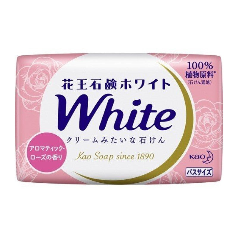 【自营】日本KAO花王 White沐浴香皂 浪漫玫瑰香 130g 温和保湿深层洁净