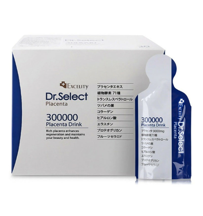 【自营】日本DR.SELECT医生选择 300000胎盘素酵素燕窝胶原口服液 30袋/盒